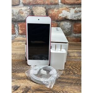Apple iPod Touch 6th Gen 16GB Pink A1574 w/ Cable & Adapter Bundle